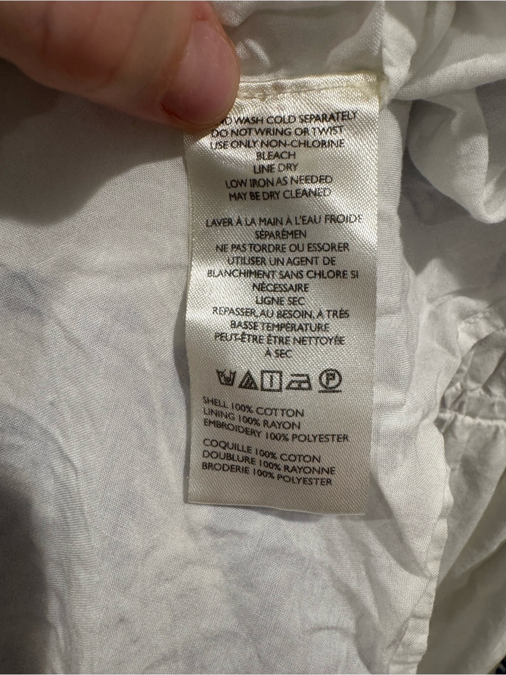 Anthropologie Somerset maxi dress White blue eyelet - Picture 6 of 9